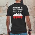 Someone In Pittsburgh Pennsylvania Loves Me - Baby Lap Shoulder T-Shirt Mens Back Print T-shirt Funny Gifts