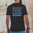 Spartan On Saturday Lion On Sunday Mens Back Print T-shirt Funny Gifts