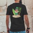 St Patricks Day Hawaiian For Men Leprechaun St Paddy Mens Back Print T-shirt Funny Gifts