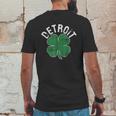 St Patricks Day Shamrock Detroit Michigan Mens Back Print T-shirt Funny Gifts