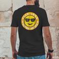 Talk Less Smile More Hamilton Yellow Emoji Smile Mens Back Print T-shirt Funny Gifts