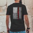 Teamster Proud American Flag Mens Back Print T-shirt Funny Gifts