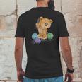 Teddy Bear Tangled In Wool | Funny Knitting Gifts Mens Back Print T-shirt Funny Gifts