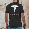 Tesla Logo Merchandise Shirt Mens Back Print T-shirt Funny Gifts