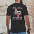 Texas Tech Red Raiders Woman Checkered Pattern State Map Mens Back Print T-shirt Funny Gifts