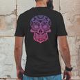 Traditional Day Of The Dead Mexico Calavera Sugar Skull Mens Back Print T-shirt Funny Gifts