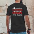 Trucking Flatbedders Do It With Straps And Chains Mens Back Print T-shirt Funny Gifts