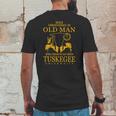 Never Underestimate An Old Man Who Graduated From Tuskegee University Mens Back Print T-shirt Funny Gifts