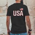 Usa National Mens Back Print T-shirt Funny Gifts