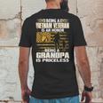 Mens Being Vietnam Veteran Is An Honor Grandpa Is Priceless Mens Back Print T-shirt Funny Gifts