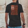 Vintage Detroit Baseball Flag With Tiger Stripes Mens Back Print T-shirt Funny Gifts