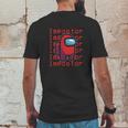 Vintage Impostor Among Us Mens Back Print T-shirt Funny Gifts