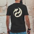 Vintage Ocean Conservation Yin Yang For Shark Lovers Mens Back Print T-shirt Funny Gifts