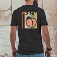 Vintage Peach Peach Fruit Emoji Gift Mens Back Print T-shirt Funny Gifts