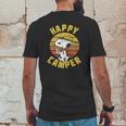 Vintage Peanuts Snoopy Happy Camper Mens Back Print T-shirt Funny Gifts