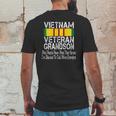 Vintage Proud Vietnam Veteran Grandson Mens Back Print T-shirt Funny Gifts