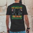 I Walked The Walk Vietnam Veteran American Flag Veterans Day Mens Back Print T-shirt Funny Gifts