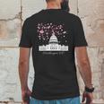 Washington Dc Capitol Building Cherry Blossoms Mens Back Print T-shirt Funny Gifts