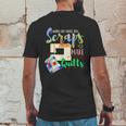 When Life Throws You Scraps Make A Quilt Quilting Mens Back Print T-shirt Funny Gifts