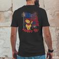 Winnie The Pooh Happy 4Th July American Flag Mens Back Print T-shirt Funny Gifts