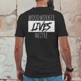 Woodworker Lives Mitre Pun Saying Carpentry Lumber Mens Back Print T-shirt Funny Gifts