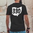 Youngstown Ohio 330 Area Code Mens Back Print T-shirt Funny Gifts