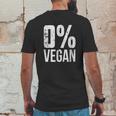 Zero Percent Vegan Funny Bbq Carnivore Meat Eater Mens Back Print T-shirt Funny Gifts