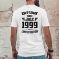 22Nd Birthday Gift 22 Years Old Awesome Since July 1999 Ver2 Mens Back Print T-shirt Funny Gifts