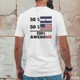 50 Percent El Salvadorian 50 Percent American Mens Back Print T-shirt Funny Gifts