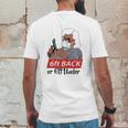 6 Feet Back Or 6 Feet Under Social Distancing Mens Back Print T-shirt Funny Gifts