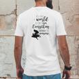 Alice In Wonderland My World Mens Back Print T-shirt Funny Gifts