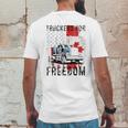 American Flag Canada Flag Freedom Awesome 2022 Gift Mens Back Print T-shirt Funny Gifts