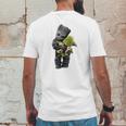 Baby Groot Hugging Baby Yoda Mens Back Print T-shirt Funny Gifts