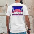 Back To The Future 1985 Neon Delorean Sunset Graphic Mens Back Print T-shirt Funny Gifts