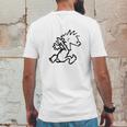 Calvin & Hobbes Comic Running Naked Mens Back Print T-shirt Funny Gifts