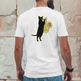 Cat Playing Saxophone Shirt Cool Wind Instrument Sax Gift Mens Back Print T-shirt Funny Gifts