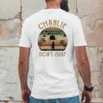 Charlie Dont Surf Retro Vintage Mens Back Print T-shirt Funny Gifts