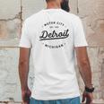 Classic Retro Vintage Detroit Michigan Motor City Mens Back Print T-shirt Funny Gifts