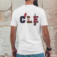 Cle Mens Back Print T-shirt Funny Gifts