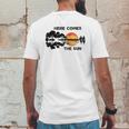 Here Comes The Sun Guitar Silhouette Music Lover Graphic Mens Back Print T-shirt Funny Gifts