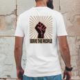 Communist Propaganda Socialist Fist Serve The People Mens Back Print T-shirt Funny Gifts