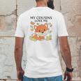 My Cousins Love Me Little Fox Baby Mens Back Print T-shirt Funny Gifts