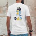 Dad Dog Cartoon Kid Anime B-Lueys Mens Back Print T-shirt Funny Gifts