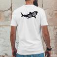 Daddy Shark Culture Mens Back Print T-shirt Funny Gifts