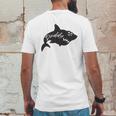 Daddy Shark Cute Funny Family Ocean Beach Summer Vacation Mens Back Print T-shirt Funny Gifts