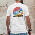 Daddy Shark With Sunglasses Dad Birthday Gifts Mens Back Print T-shirt Funny Gifts