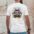 Day Of The Dead Dia De Los Muertos Bunny Sugar Skull Mens Back Print T-shirt Funny Gifts