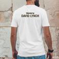 Directed By David Lynch David Lynch Twin Peaks Mens Back Print T-shirt Funny Gifts