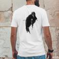 Edgar Allan Poe The Raven Nevermore American Writer Poet Mens Back Print T-shirt Funny Gifts