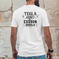 Edison Tesla Mens Back Print T-shirt Funny Gifts